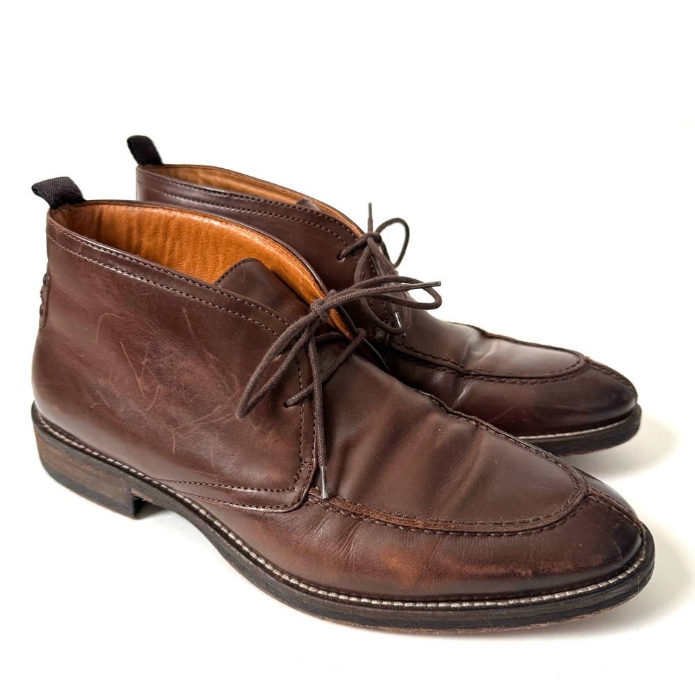 Johnston & Murphy Dark Brown Chukka Boots